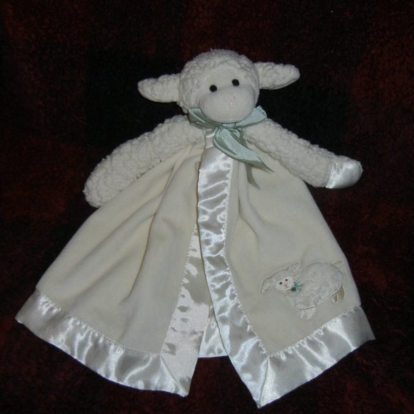 Bearington Collection lamb lovey security blanket Sherpa - Picture 1 of 3